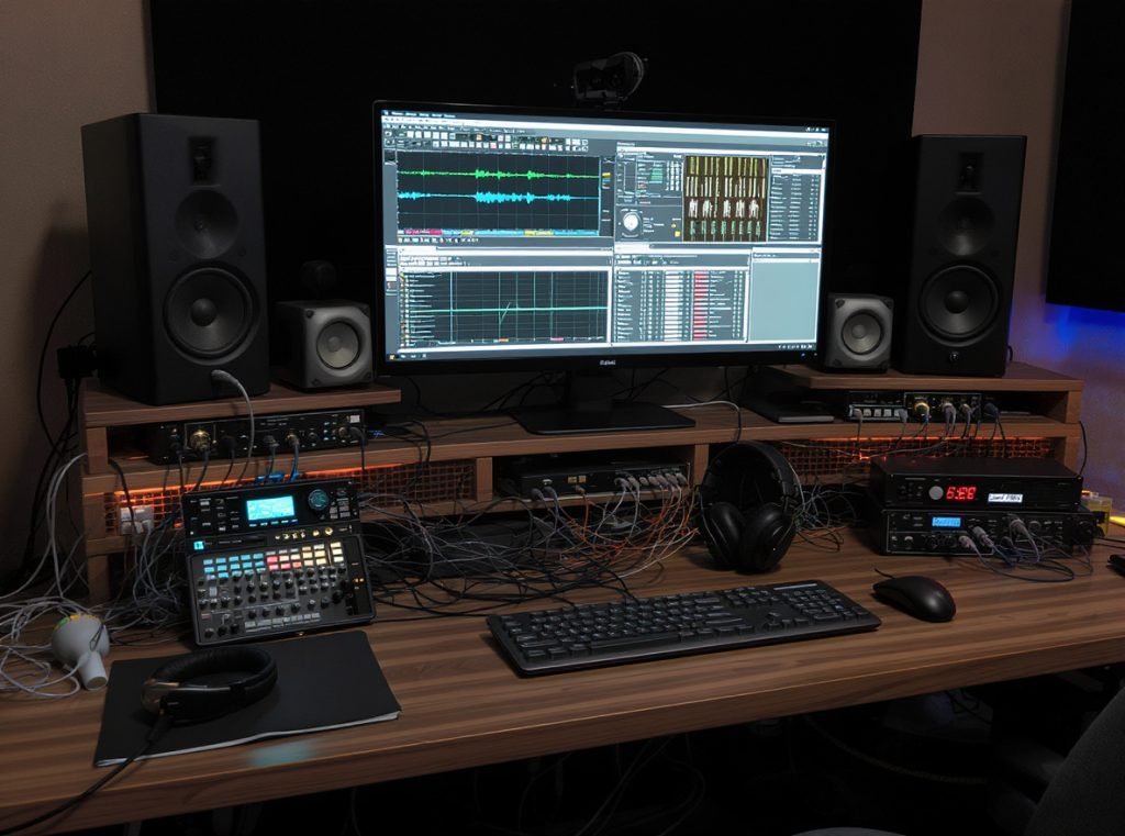 Professional headphone monitoring accessories amplifiers interfaces calibration software setup