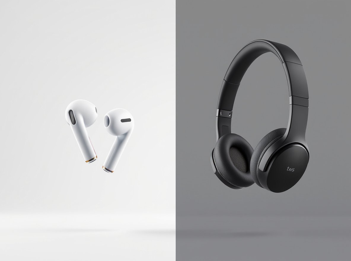 TWS earbuds vs Bluetooth neckband comparison - wireless headphone technologies side by side