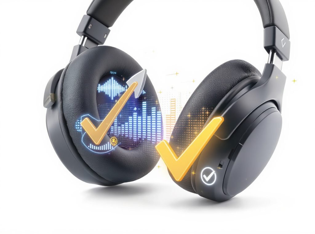 High-quality headphones with maintenance success indicators