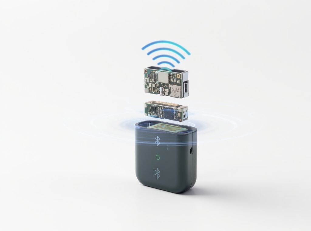 Bluetooth airplane adapter device components and wireless transmission
