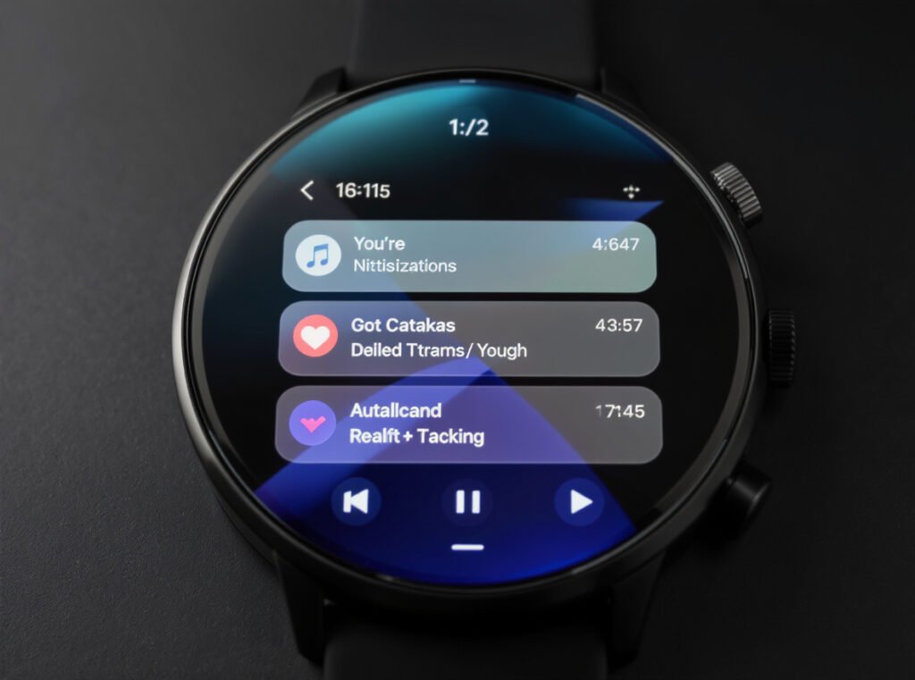 Fossil Hybrid smartwatch smart features including notifications fitness tracking music control