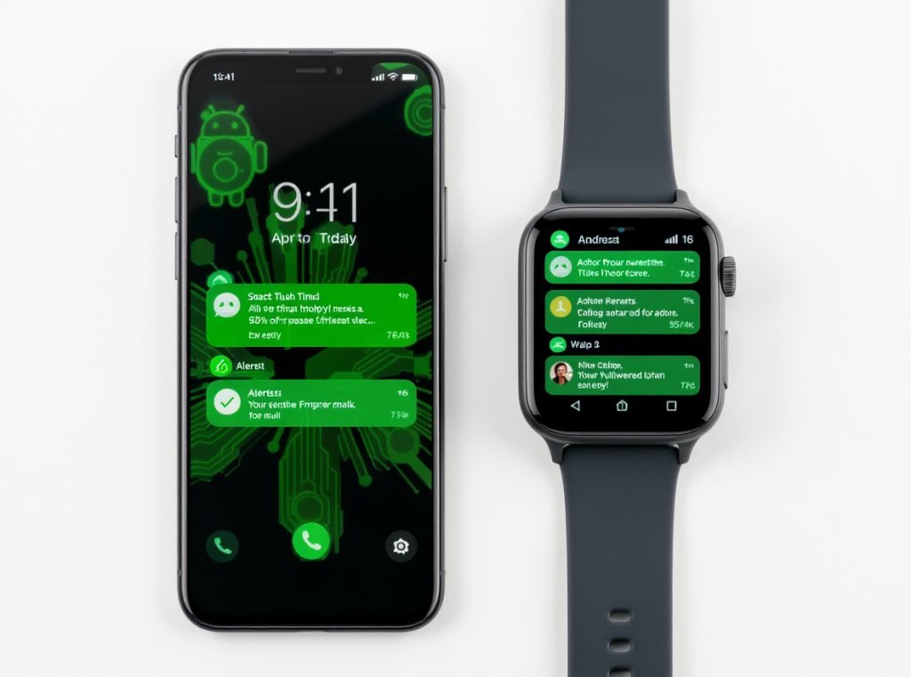 Android compatible smartwatch notifications - Samsung Galaxy Watch with phone sync