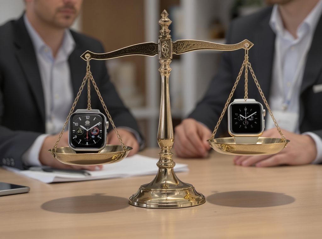 Decision comparison between smartwatch battery replacement and device upgrade