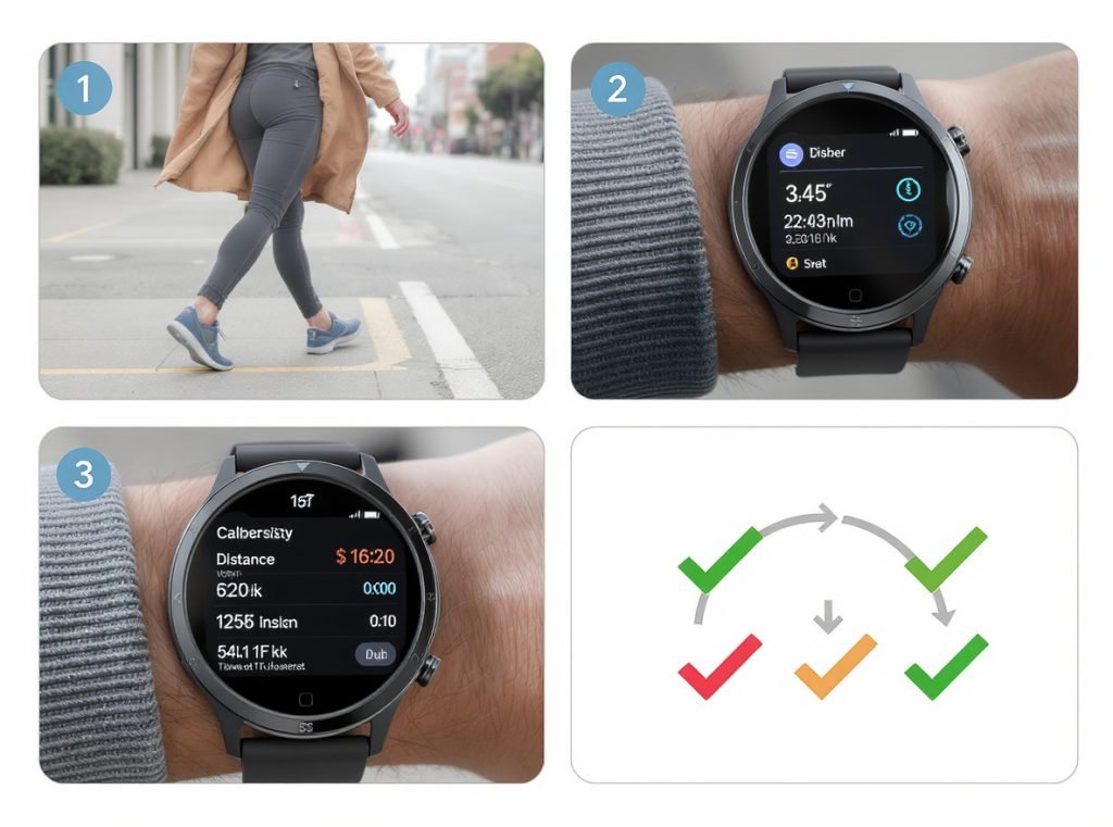 Smartwatch calibration process to improve step tracking accuracy