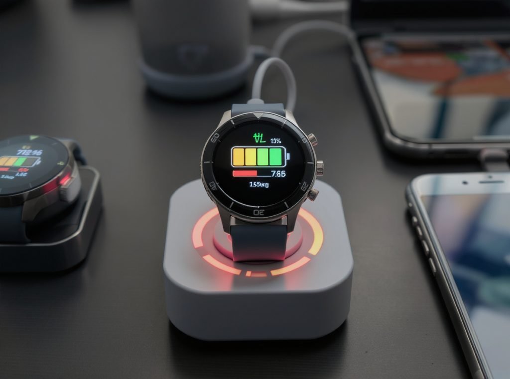 Smartwatch battery life optimization for notifications - charging and power management
