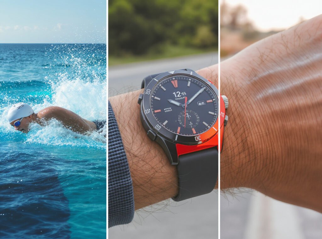 Multi-sport athlete using Garmin Fenix comprehensive tracking capabilities