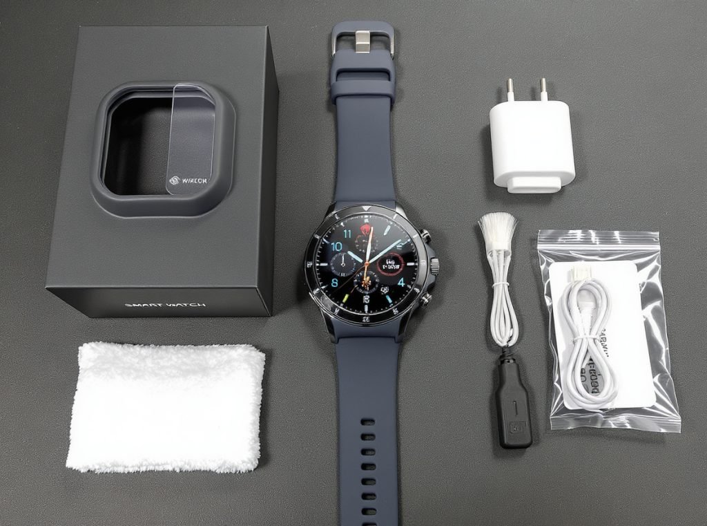 Smartwatch protection accessories including screen protector and case for preventing touchscreen damage