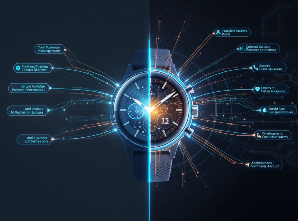 Business vs consumer smartwatch cellular plans showing enterprise fleet management