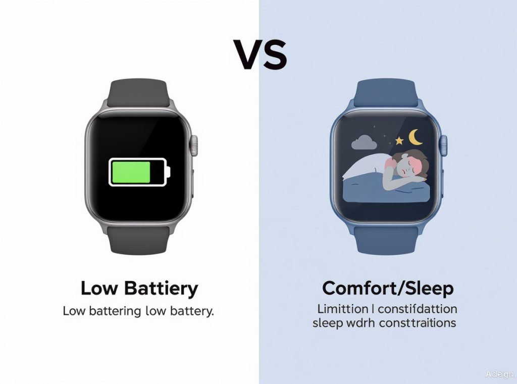 Smartwatch limitations including battery life and comfort considerations