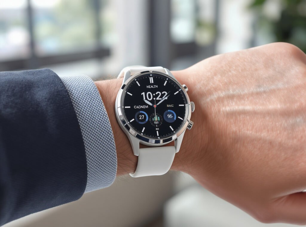 Well-maintained smartwatch on wrist showing results of proper cleaning and maintenance routine